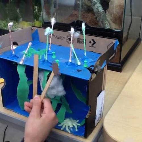 The Water Spider and the Frog by OD