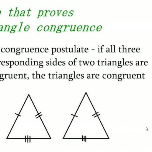 Congruence Postulates
