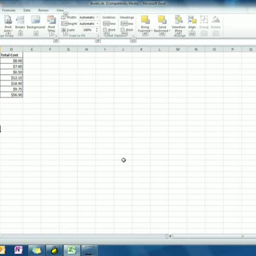 Exercise 2 - Saving your Spreadsheet