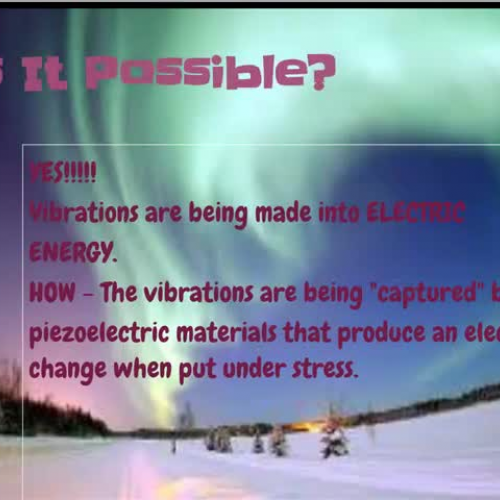 Vibrations and Energy