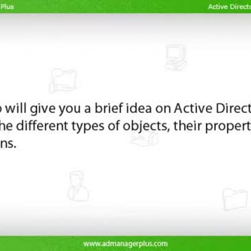 Active Directory Objects - Users, Groups, Com