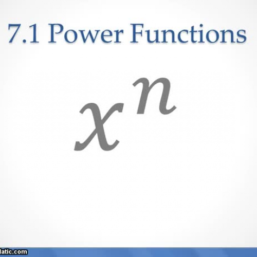 7.1 Power Functions (Video #1)