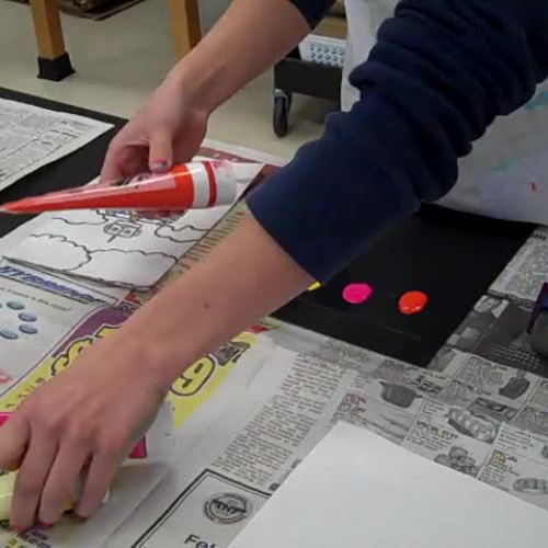 How to make a print using foam