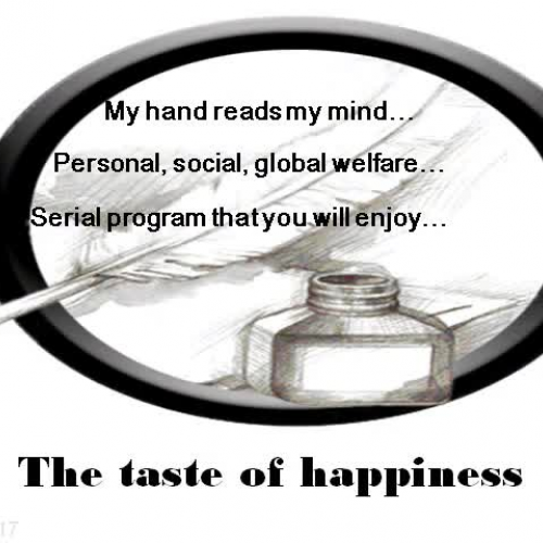 My hand reads my mind - 17 The taste of happi