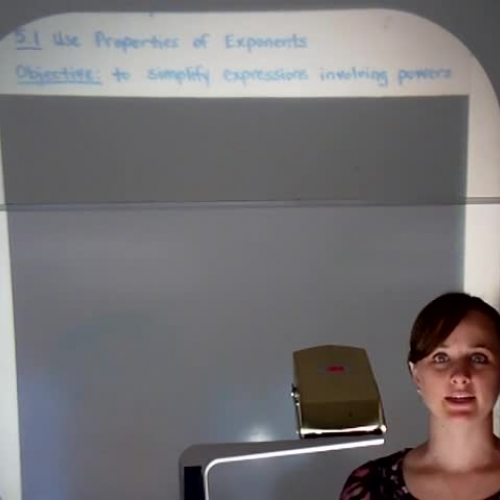 Chapter 5, Section 1 - Introduction &amp; Ex1