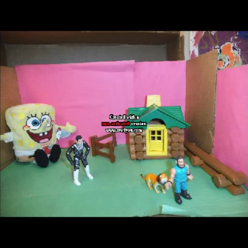 A day with sponge bob