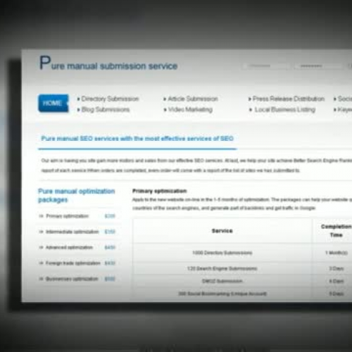 Pure manual SEO submission service