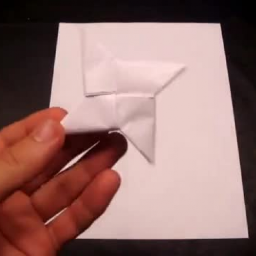 How to Make a Paper Ninja Star (Shuriken) - O