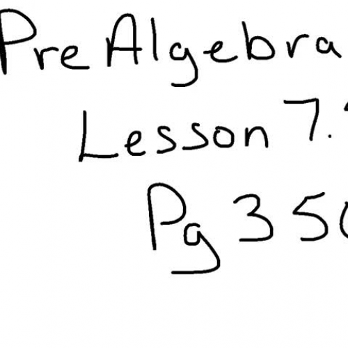PreAlgebra Lesson 7.5