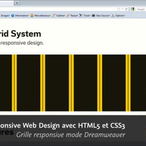 Adobe Dreamweaver CS6 : Grille responsive mod