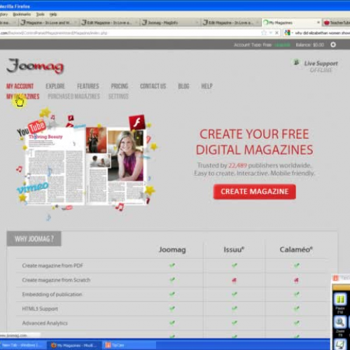 Joomag screencast - set up magazine