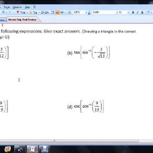 HonTrig Final Review A 5-6