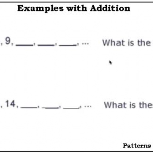 patterns and sequences 1b