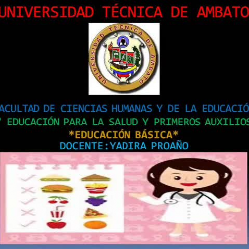  EDUCACION PARA LA SALUD Y PRIMEROS AUXILIOS