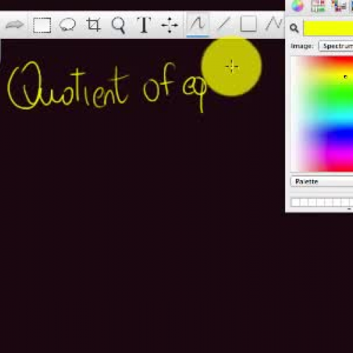 Quotient of equal bases