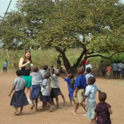Abby Blowing Bubbles