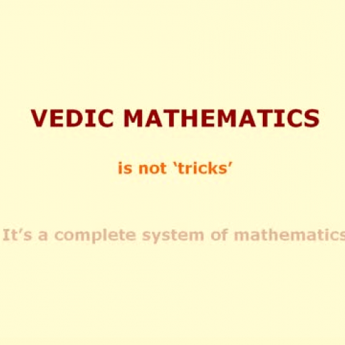 Vedic Mathematics