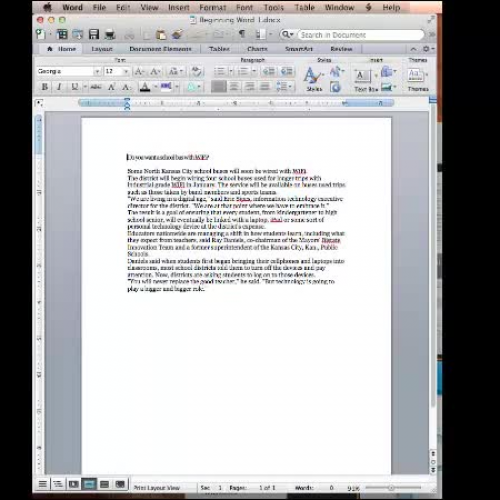 Microsoft word Assignment 1