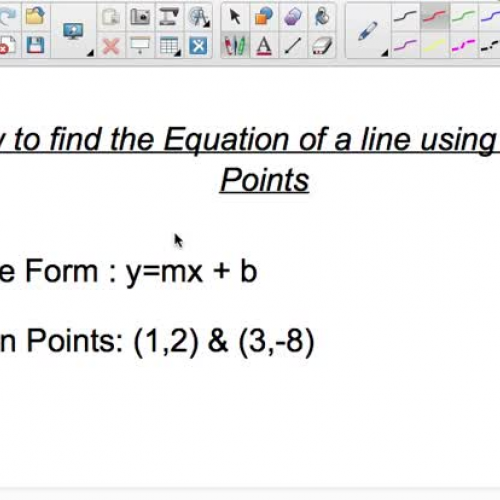 Finding an equations of a Line 