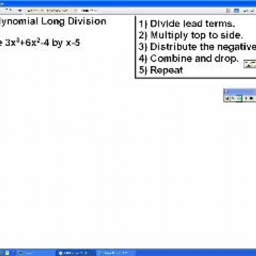 Polynomial Long Division