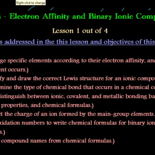 Unit 5 Lesson 1 out of 3 Ionic bonds