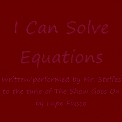 I Can Solve Equations