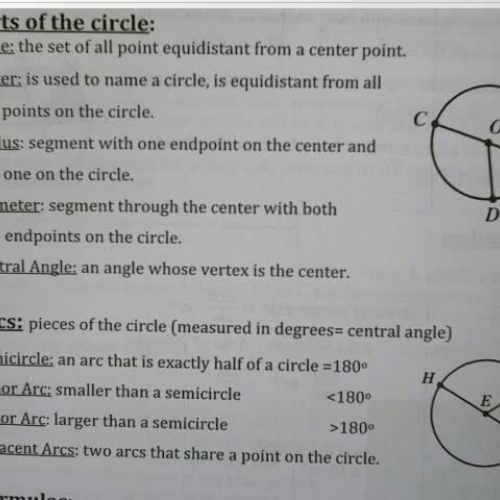 Circles and Arc Pt1