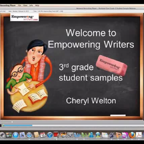   Richland One Grade 3 Student Sample Webinar