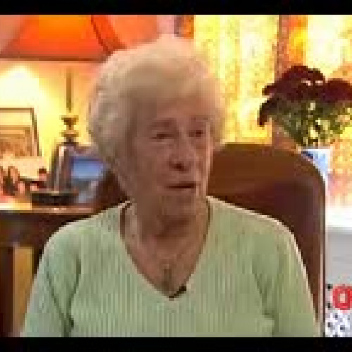 Auschwitz survivor Eva Schloss talks about he