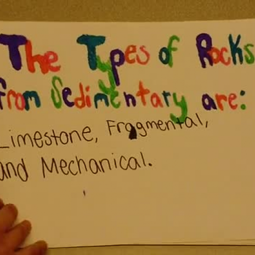 1st period sedimentary rocks