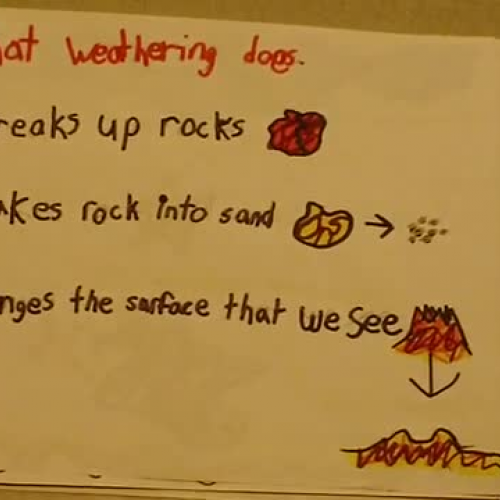3rd period weathering, erosion, deposition