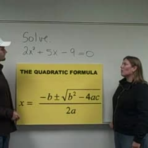 Quadratic Equation Song