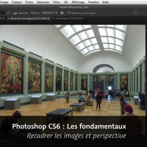 Photoshop CS6 : Recadrer les images et perspe