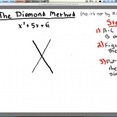 Factoring.DiamondMethod