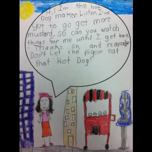 Don’t Let the Pigeon Eat that Hot Dog b