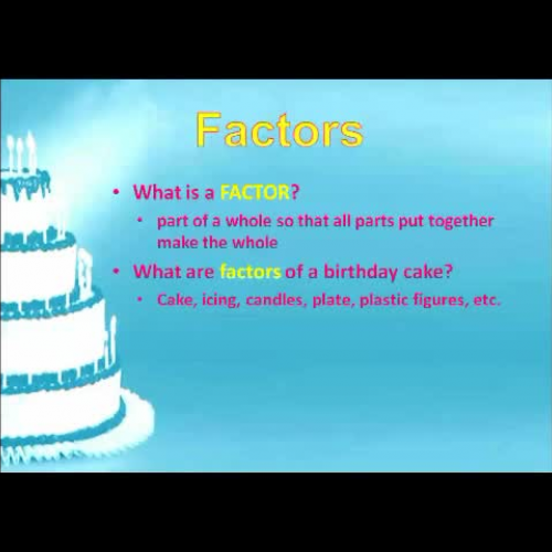 PowerPoint for Prime Factorization