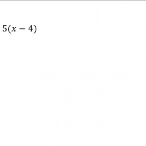 Distribute a negative