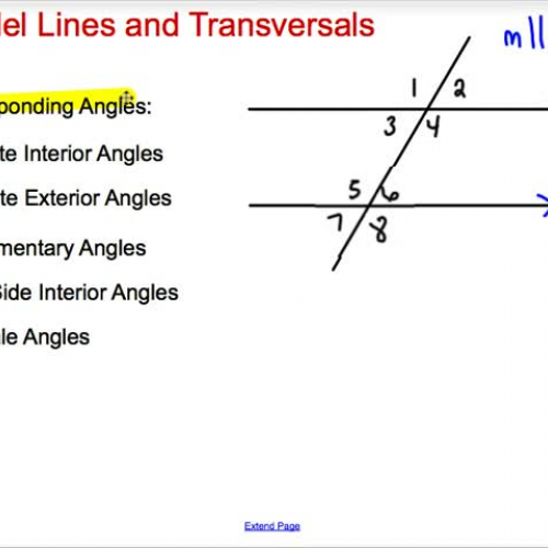 Parallel Lines and Transversals