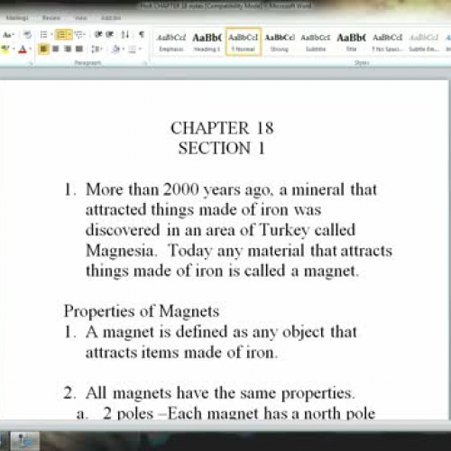 Chapter 18 Section 1