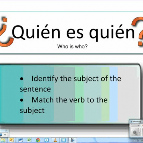 Determining the Subject!