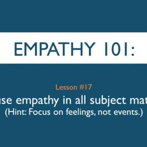 Empathy 101_ Infuse empathy in all subject ma