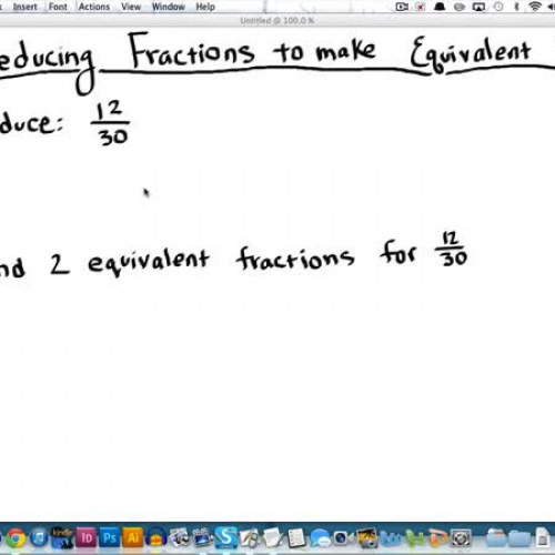 ReducingFractions.EquivalentFractions