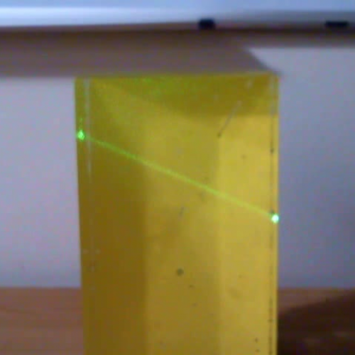 Refraction in Lucite