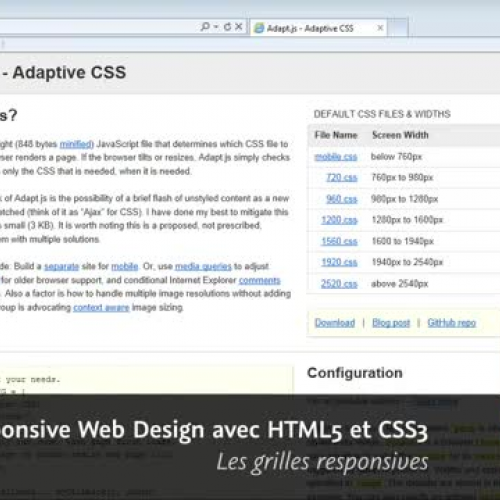 Responsive Web Design : Les grilles responsiv