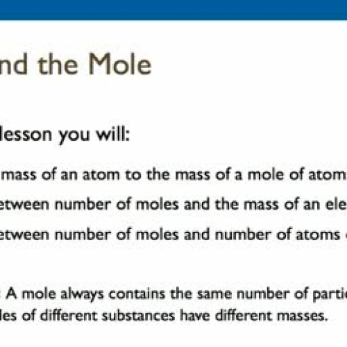 10.2 Mass and Mole