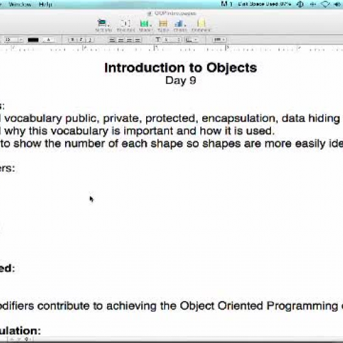 Rufus King Computer Science Lecture March 25,