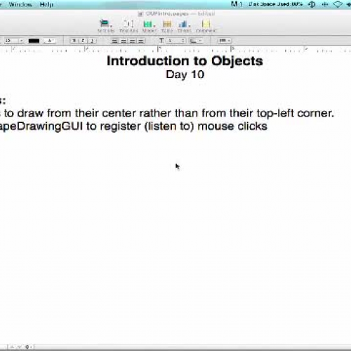  Rufus King Computer Science Lecture March 26
