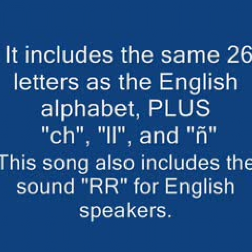Spanish alphabet song