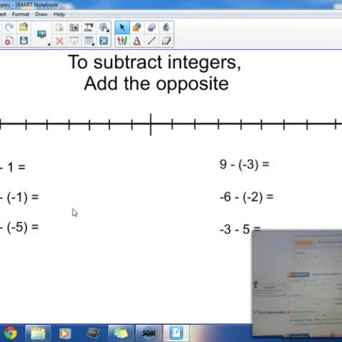 10-3 Subtracting Integers