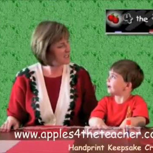 Christmas Crafts for Kids - Keepsake Handprin